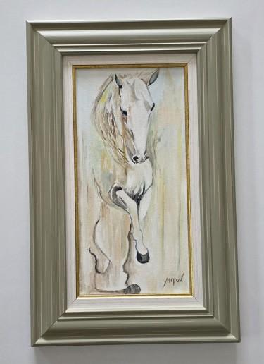 Oil on canvas - Easy trot, beautiful painting by Dusko Dule