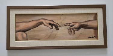 Oil on canvas - The Creation of Adam, beautiful by Dusko Dule