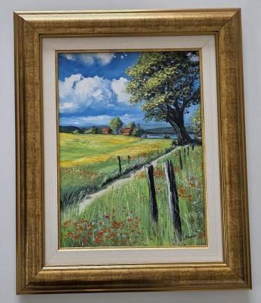 Oil on canvas - Under the canopy of summer, beautiful by Dusko Dule