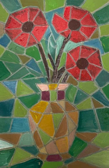 Cubist bloom by Biljana Pejcic