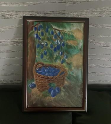 Basket of plums by Biljana Pejcic