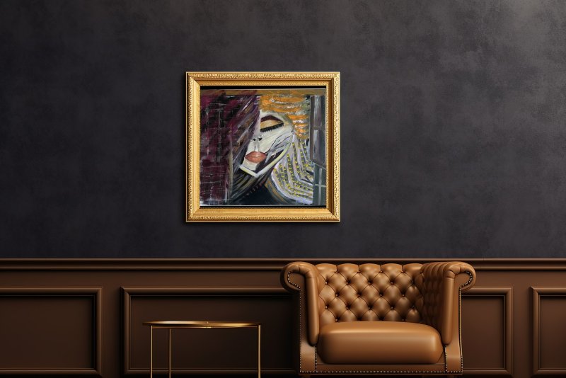 Woman Figure, Painting Jelena Lukić