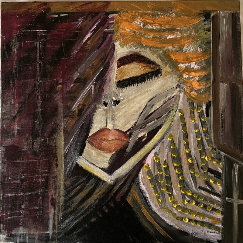 Woman Figure, Painting Jelena Lukić