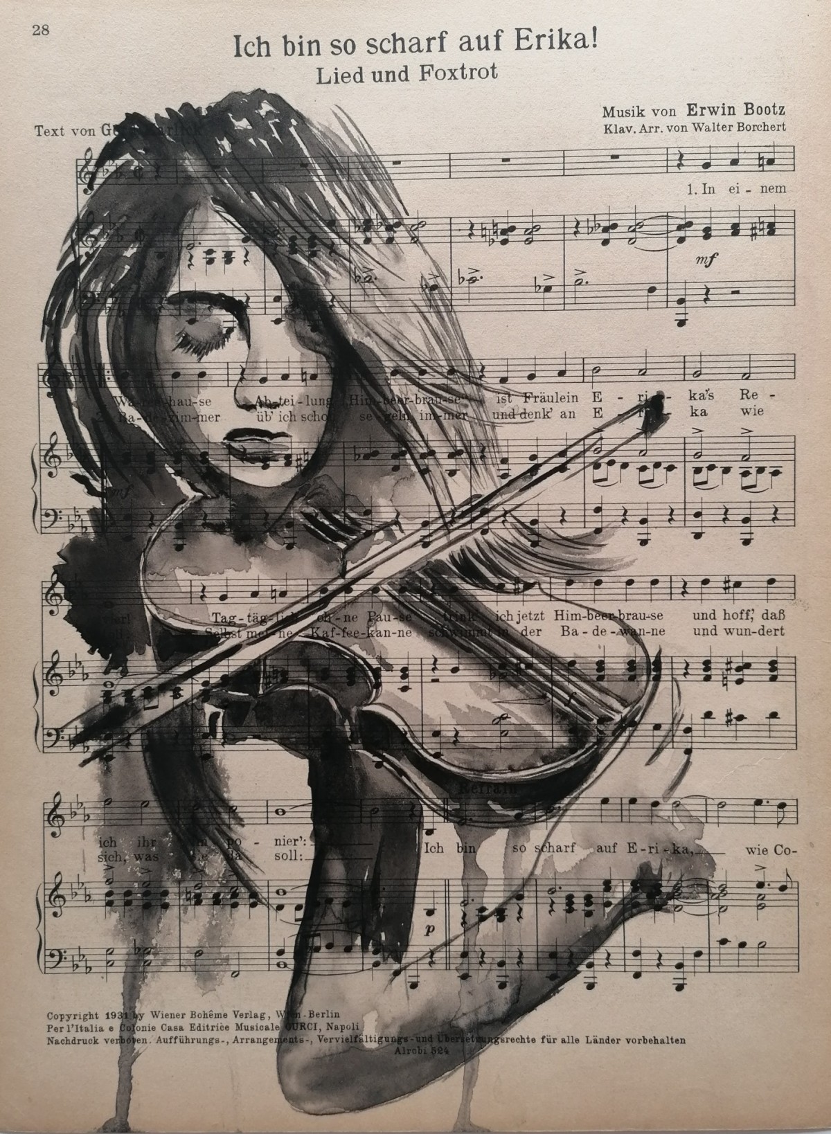 The girl and the violin