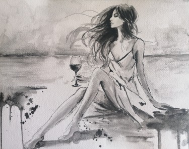 On the beach by Zorica Bugarski