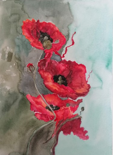 Red poppies by Zorica Bugarski