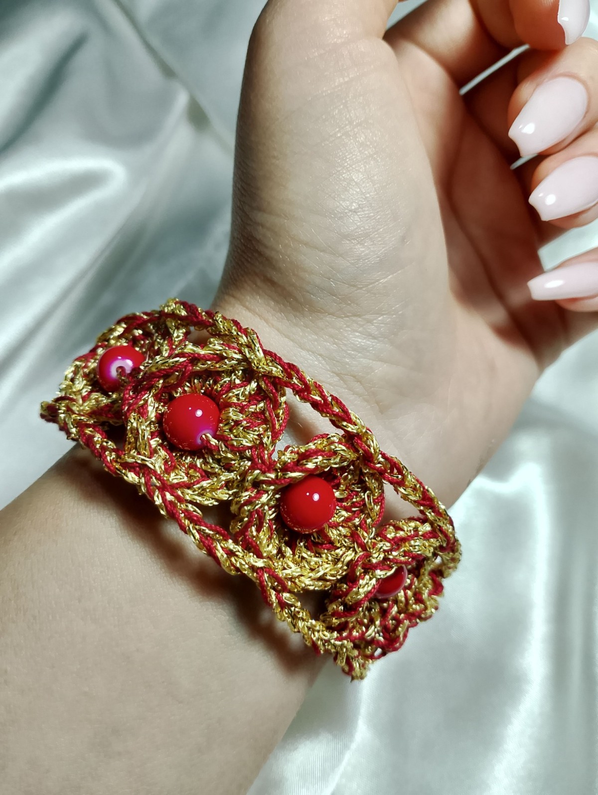 Unique hand crocheted bracelets