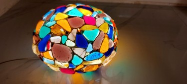 Mosaic murano lamp