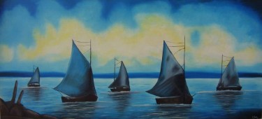 Sailing boats - sunset by Dragan Živanović