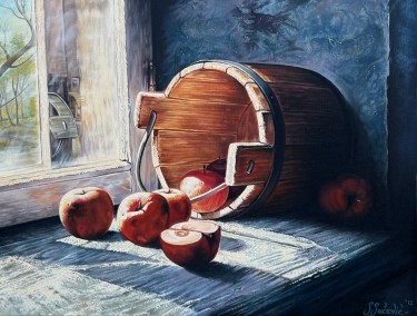 Apples in the window by Stevan Sucevic