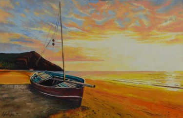 Boat on the beach by Stevan Sucevic
