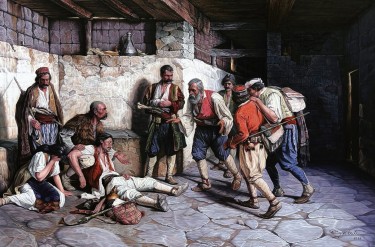 Reproduction of wounded montenegrin by Stevan Sucevic
