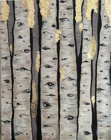 Golden birch by Magdalena Nikolic