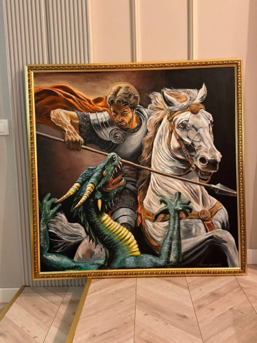 Saint George fighting the dragon by Danijel Nedeljkovic