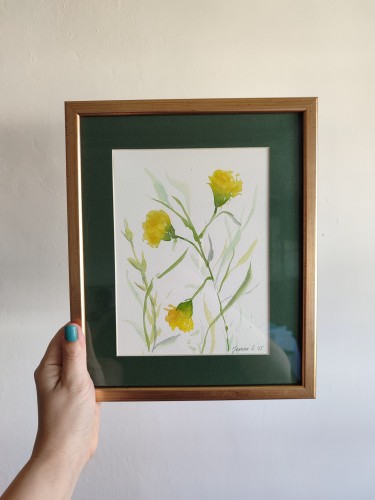 Yellow flowers by Jelena Dugandzija