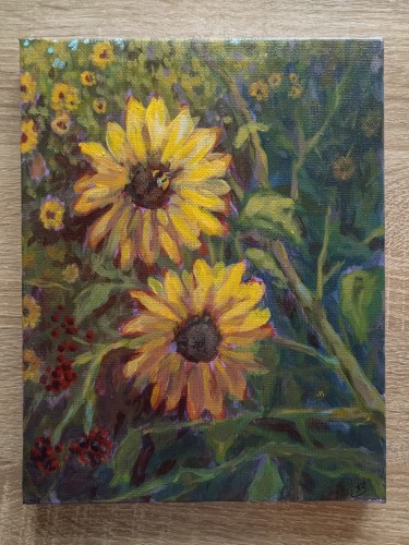 Sunflowers by Katarina Vujnovic