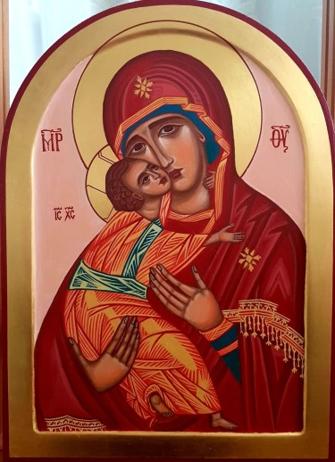 Theotokos of Tenderness by Suzana  Žunković