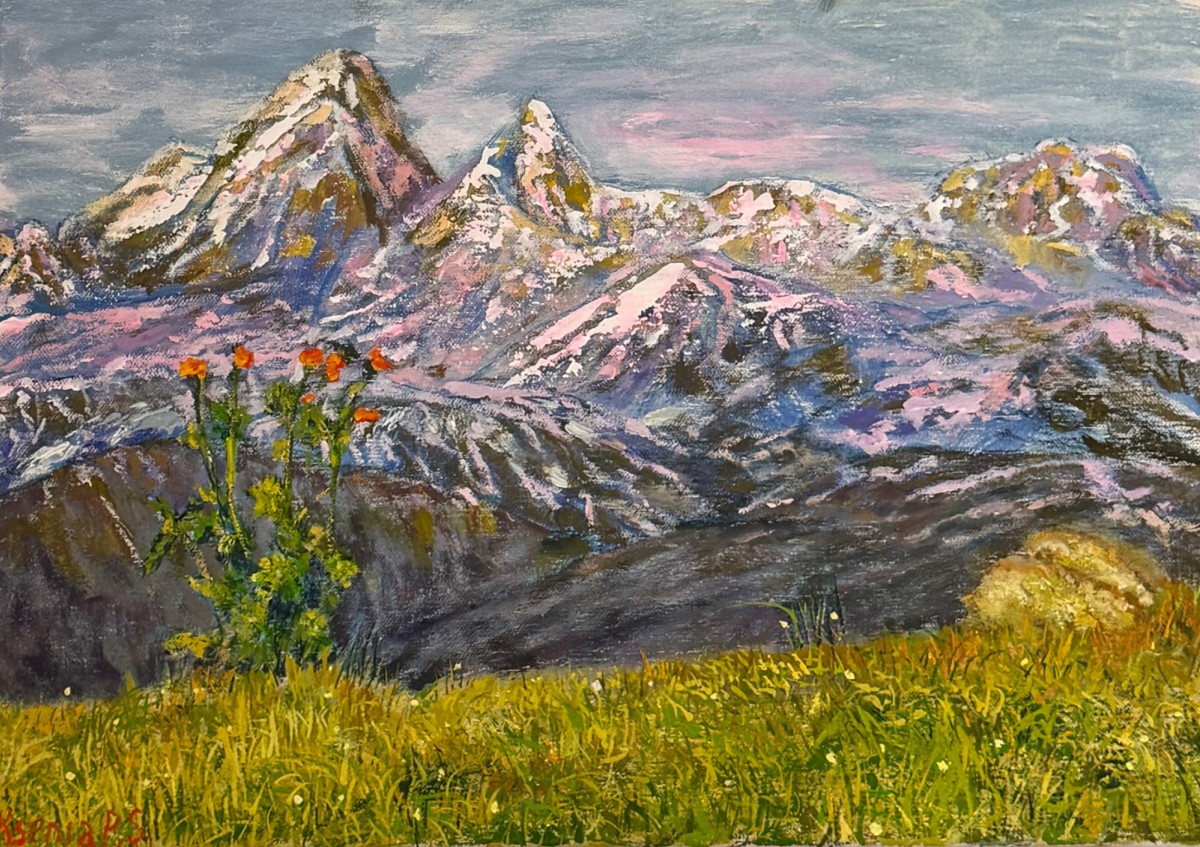 on top of the mountain