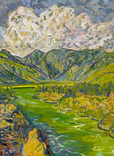 Mountain river by KSENIIA  Stafeeva