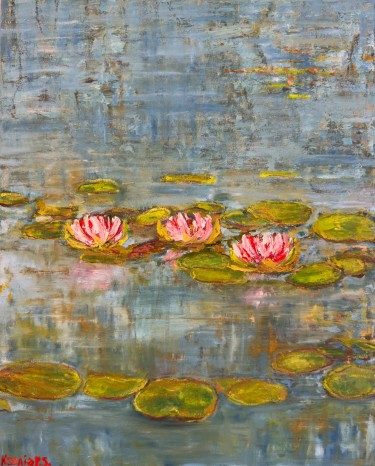 Pink lotus by KSENIIA  Stafeeva