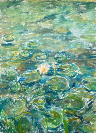 The lonely lotus by KSENIIA  Stafeeva