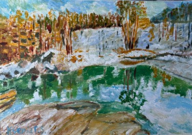 blue lakes by KSENIIA  Stafeeva
