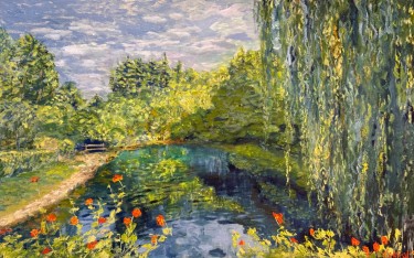 Pond in the light by KSENIIA  Stafeeva