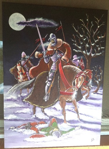 Despot George, battle at Kunovica by Dusan Vasiljevic