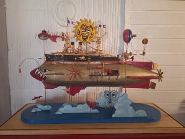 French Steam-punk battleship by Dusan Vasiljevic