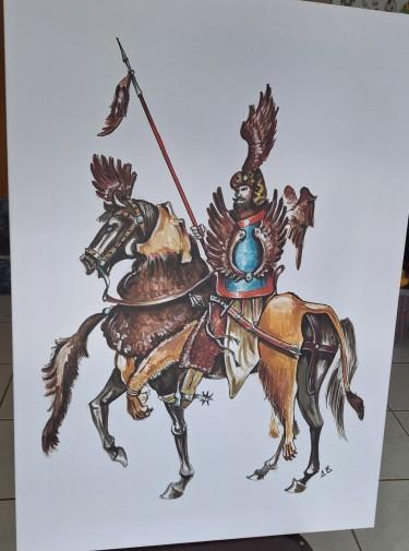 Serbian Dely-horsman in the Ottoman service 16th c by Dusan Vasiljevic