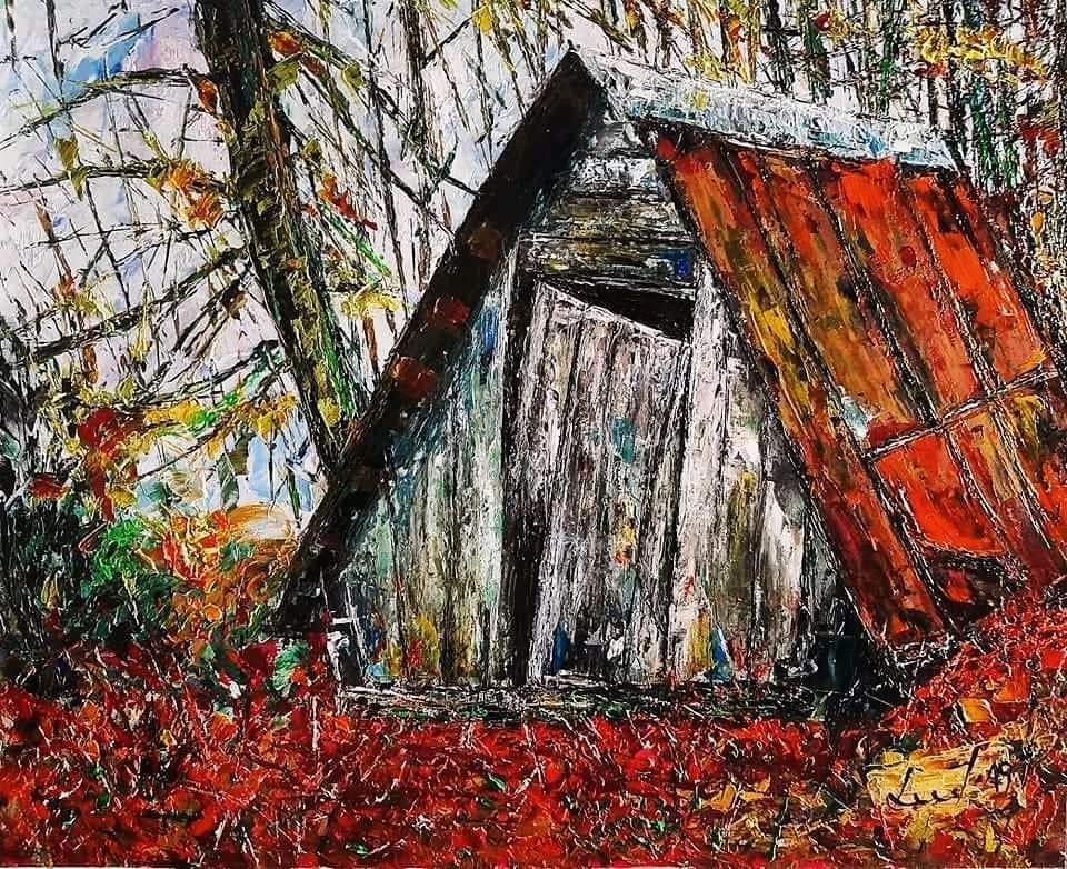 Hut in the woods