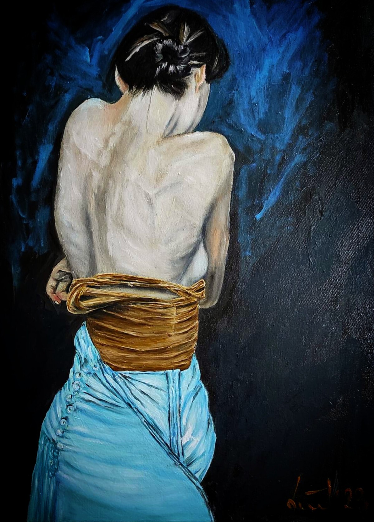 In the blue night