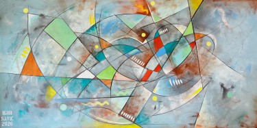 Abstraction in Blue by Igor Savić