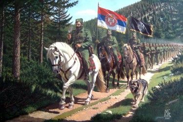 DRAZA MIHAILOVIC WITH THE ARMY by Dragan Raskov Milosevic