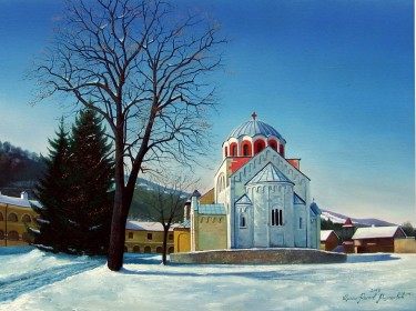 Winter in Studenica by Dragan Raskov Milosevic