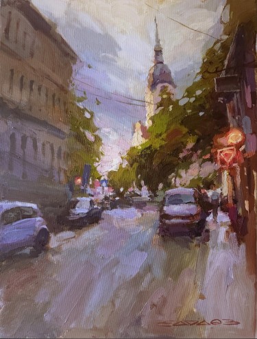 Rainy Evening by Mihail Vachaev
