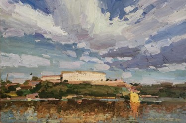 Clouds over the Petrovaradin Fortress by Mihail Vachaev