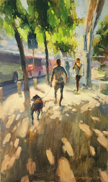 Walking the dog by Mihail Vachaev