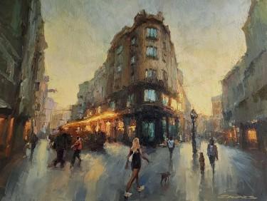 Sunset in Belgrade by Mihail Vachaev