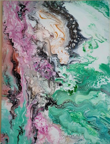 Abstrakt Acryl Pouring by Melinda  Balaša