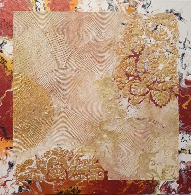 Acryl Pouring and Travertino technique by Melinda  Balaša