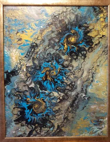 Abstrakt Acryl Pouring by Melinda  Balaša