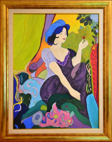 Lady with a Cherry by Rade Grahovac