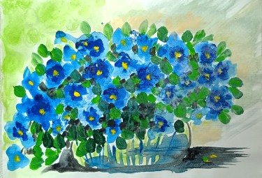BLUE FLOWERS by Sladjana Nedeljkovic