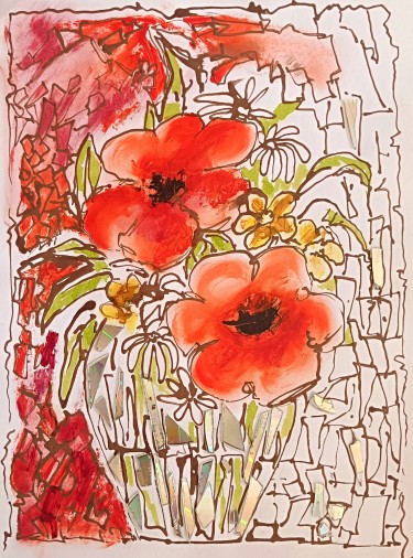 Orange flowers by Sladjana Nedeljkovic