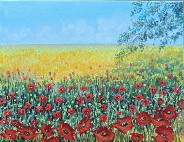 Poppies in the corn by Sladjana Nedeljkovic