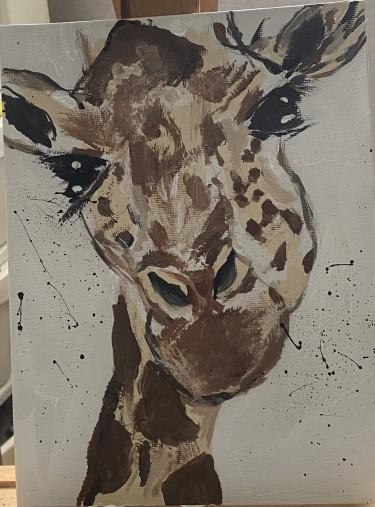 Giraffes Gaze - My First Step into Art by Tatjana Kovačević