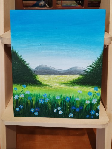 Spring meadow by Jovana Usljebrka