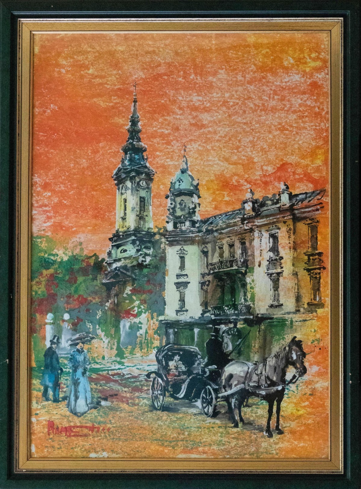The Lord in front of the Cathedral Church