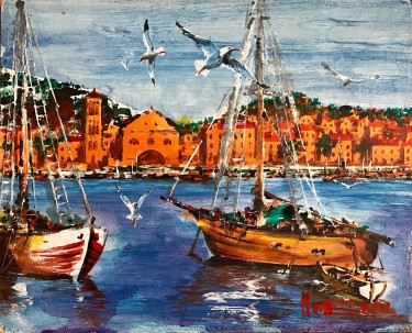 Sunset on Hvar by Dragan Rumencic
